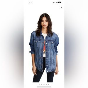 JBrand Cyra Oversized Denim Jacket